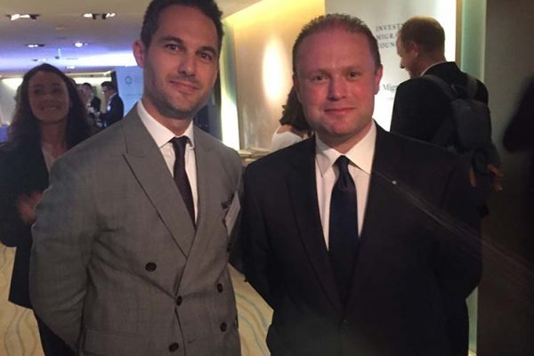 Jeremy Savory & Joseph Muscat (Prime Minister of Malta)