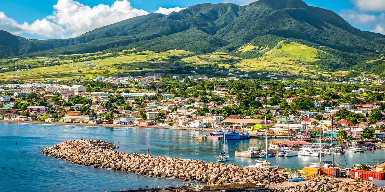 St Kitts & Nevis Aerial View