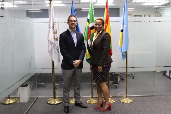 CEO Jeremy Savory & Cindy Emmanuel McLean, CEO of CBIU of Saint Lucia - Saint Lucia Citizenship by Investment - Savory & Partners - Dubai, UAE