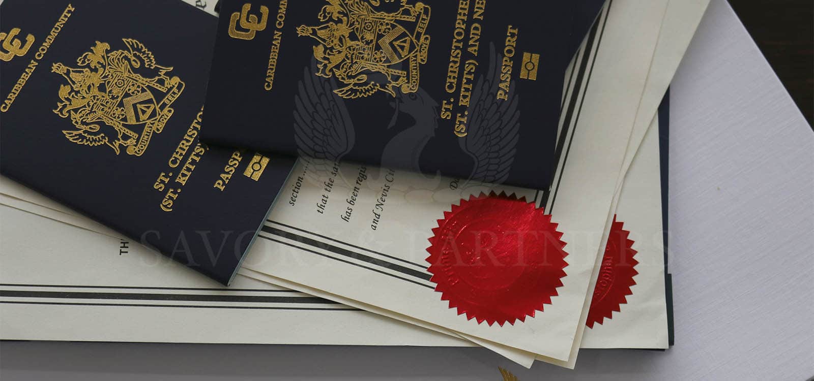 St Kitts & Nevis passports - Savory & Partners offices in Dubai.