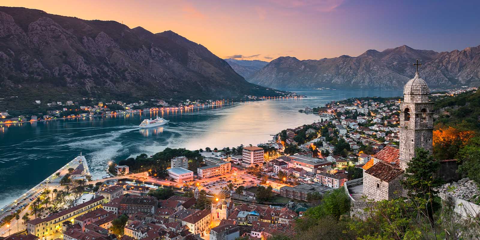 Aerial view of Montenegro