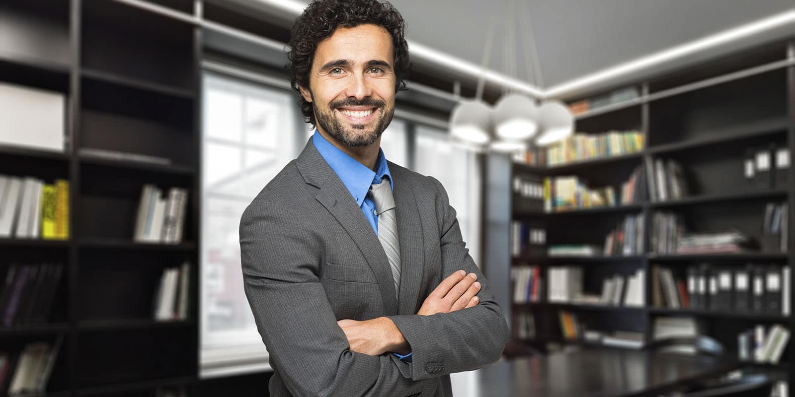 Businessman in his office.