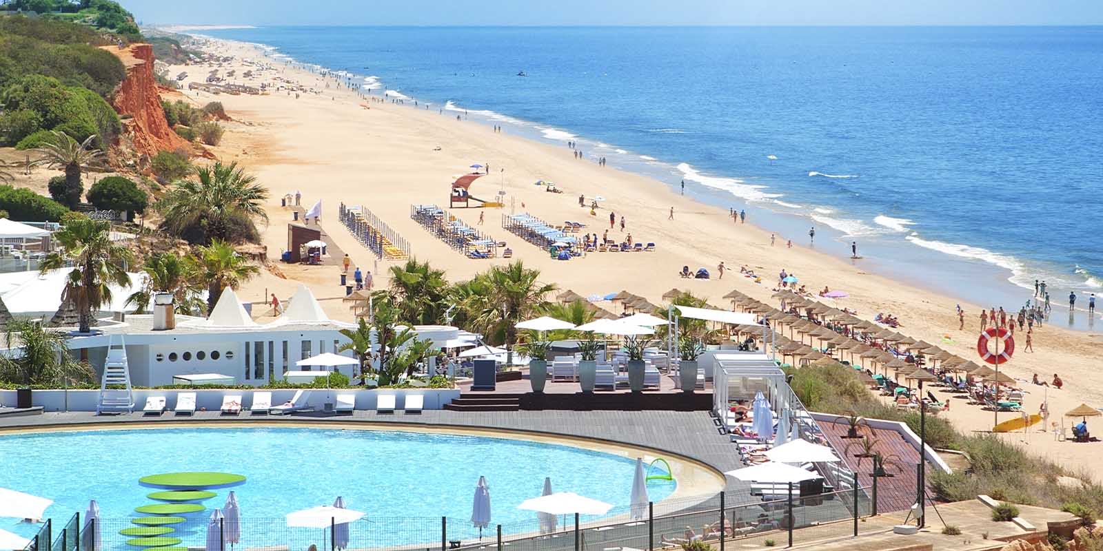 Portuguese beach on summer.