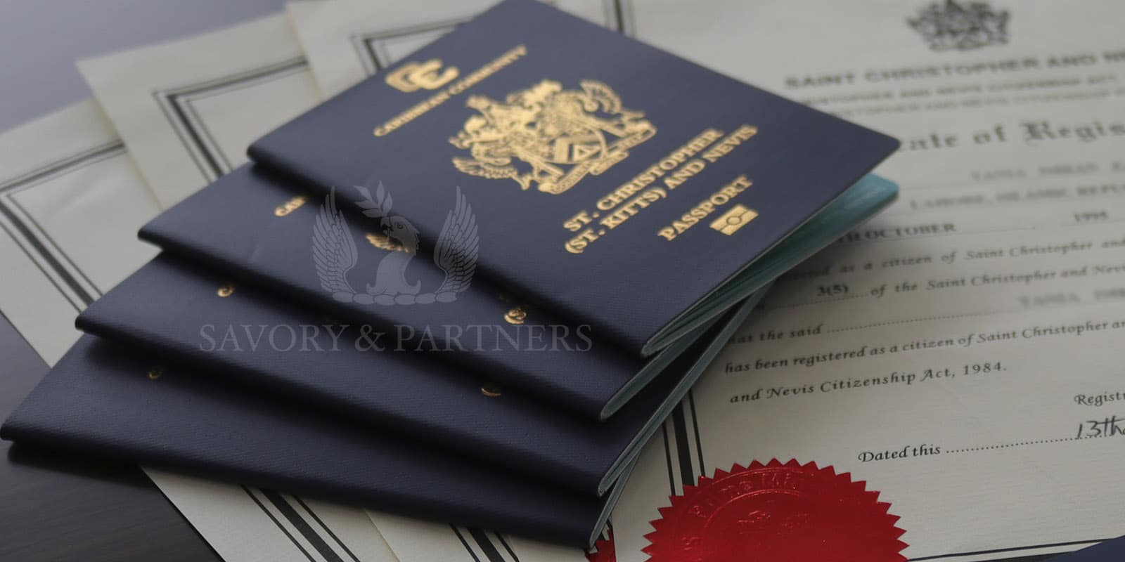 St Kitts & Nevis passports for a family of 4 members