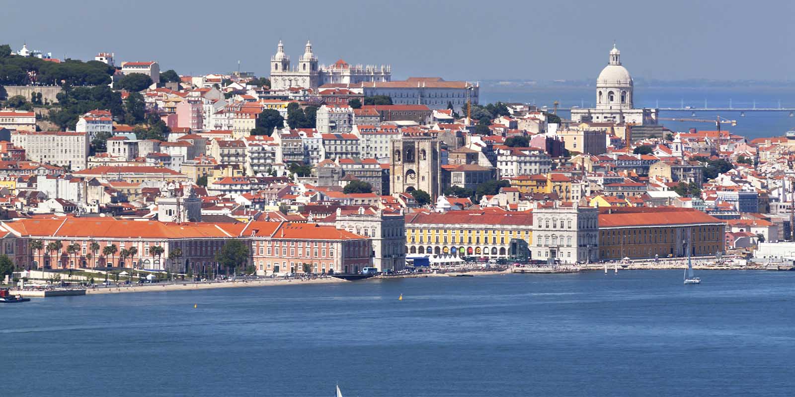 View of Lisbon old city.