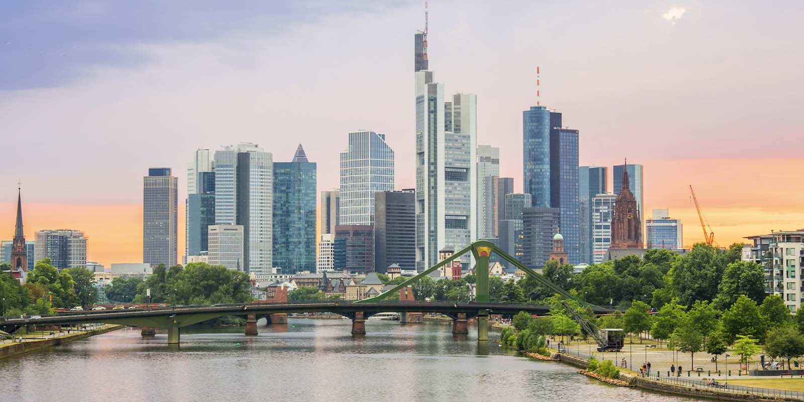 Aerial view of Frankfurt