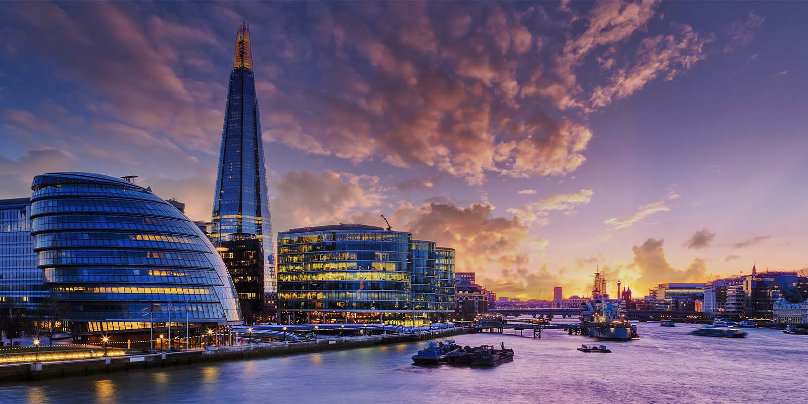 Thames River in London, United Kingdom.