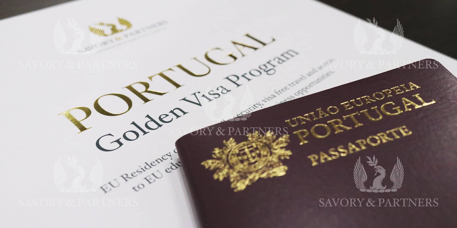 Portugal passport at Savory & Partners Office in Dubai